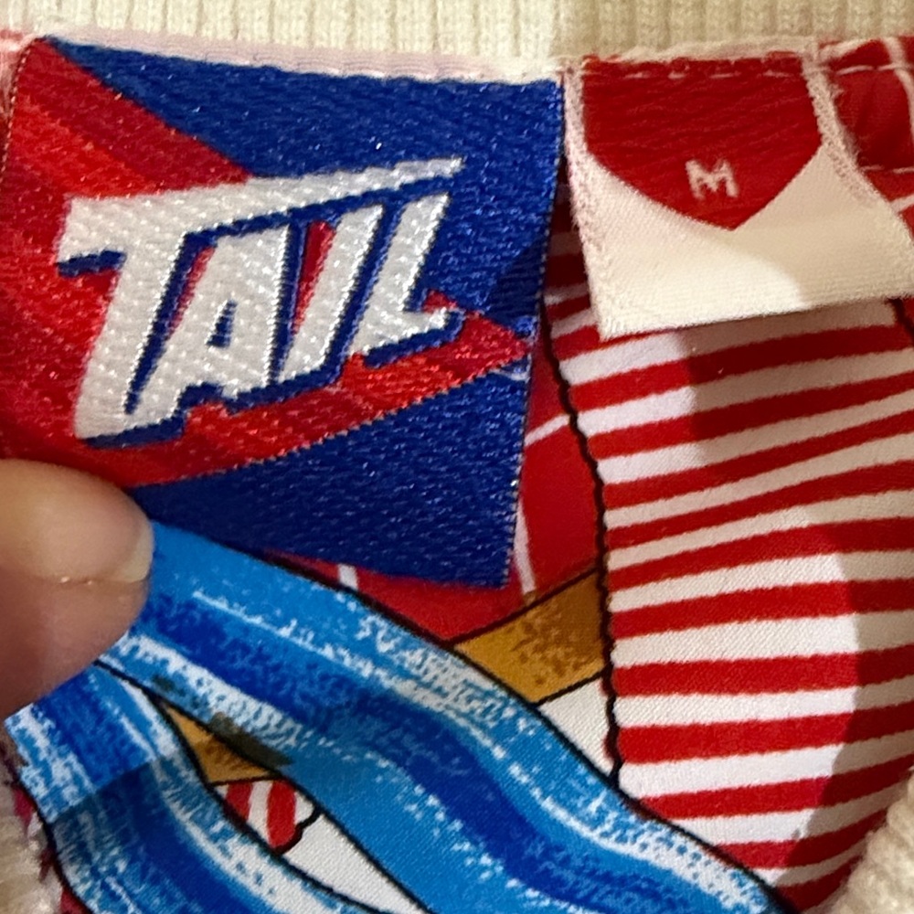 Vintage Tail Colorful Graphic Tennis Jacket - Picture 6 of 8